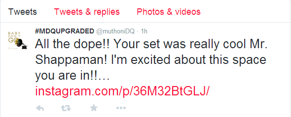 MDQ Tweet to Shappaman