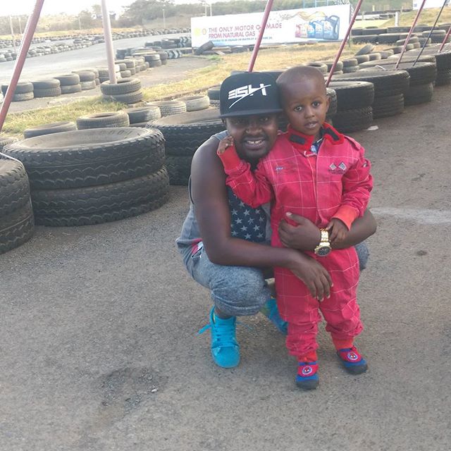 Gabu with his son