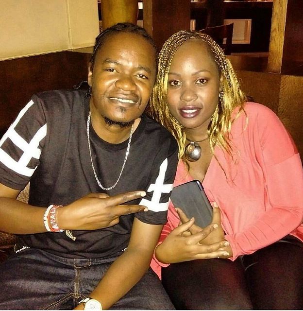 Jua Cali with his wife