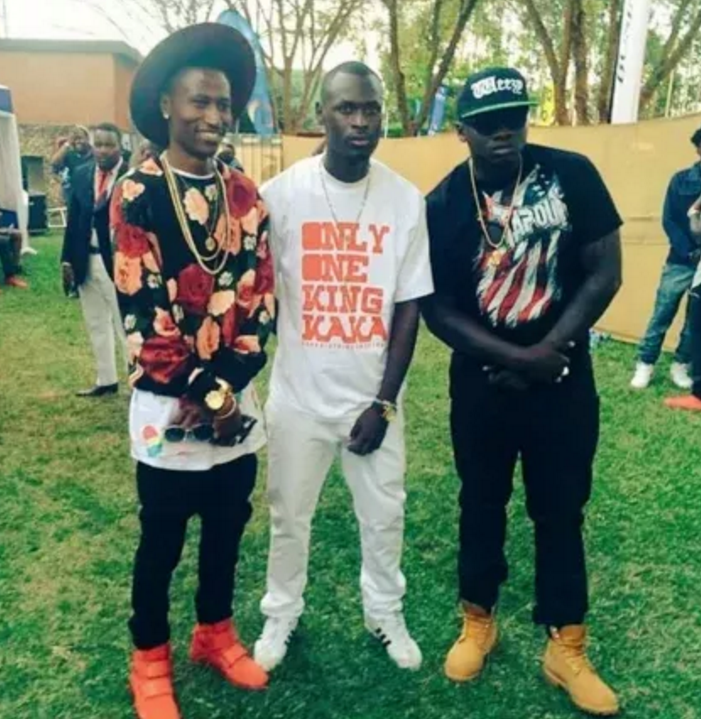 Octopizzo, King Kaka and Khaligraph Jones together