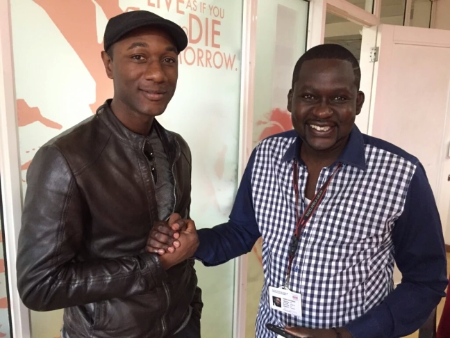 Aloe Blacc with Churchill Ndambuki