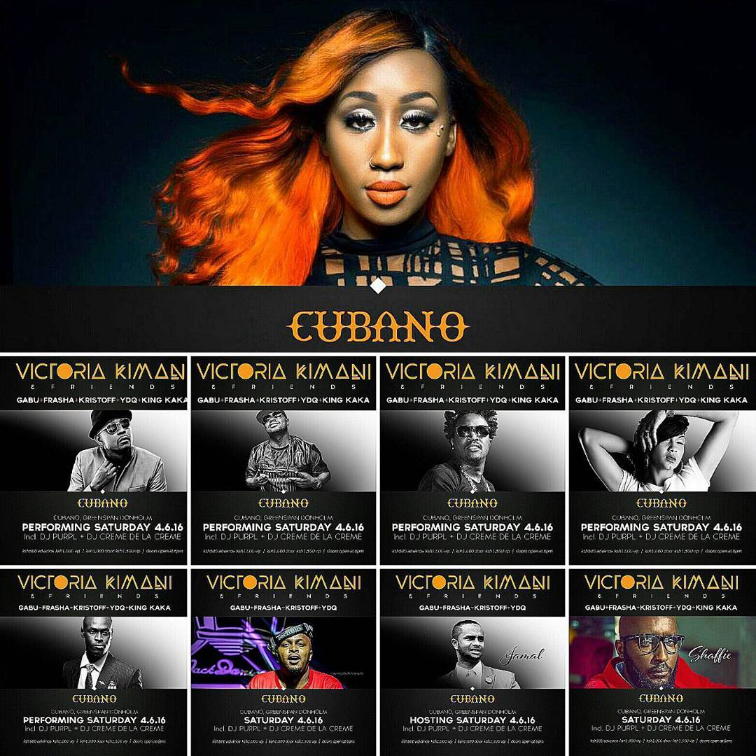 Where Victoria Kimani was to perform