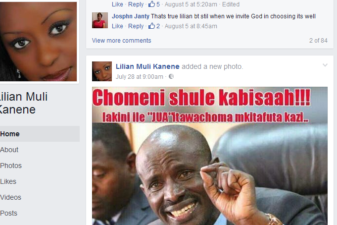 Lilian Muli facebook parody