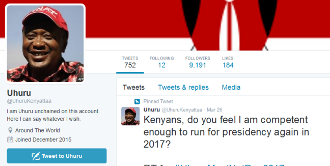 Uhuru Kenyatta parody