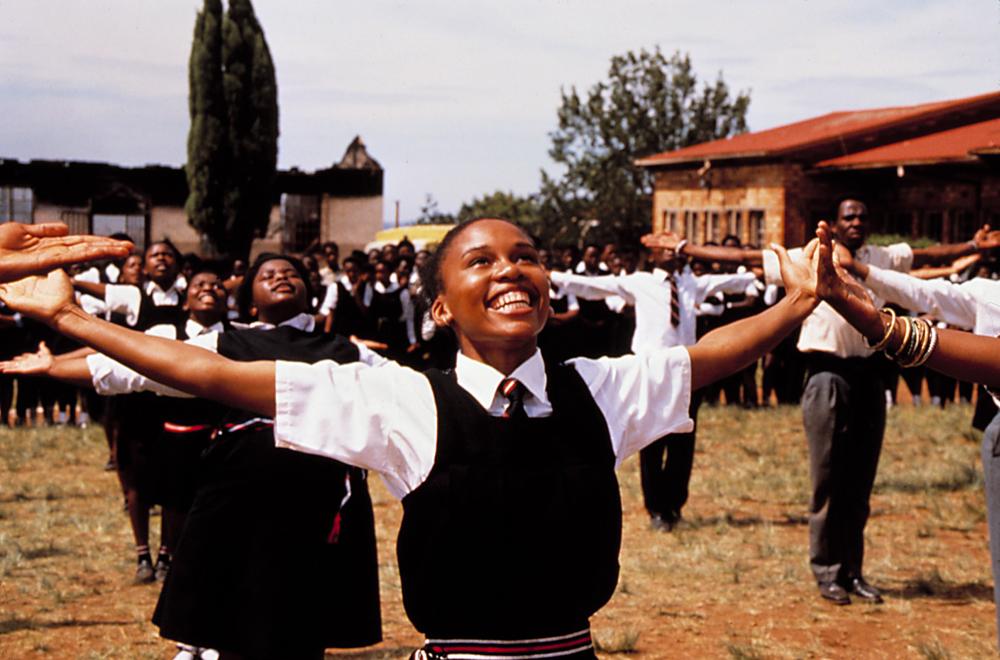 Leleti Khumalo playing the role of Sarafina| SARAFINA, Mbongeni Ngema, 1992
