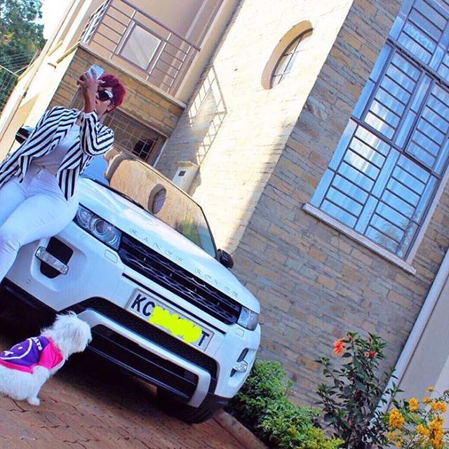 Vera Sidika's all white sleek range rover