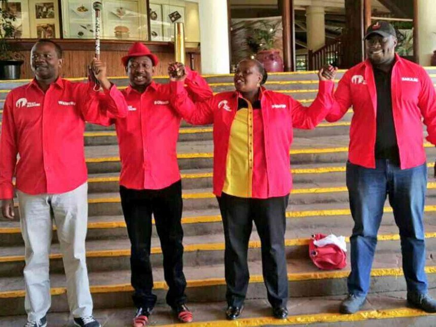 Jubilee Party members ahead of the unveiling of Jubilee smart card | courtesy