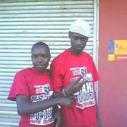 King Kaka(right) with a friend back in the hustlin days | Instagram