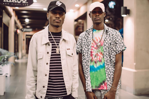 Octopizzo posing with his brother