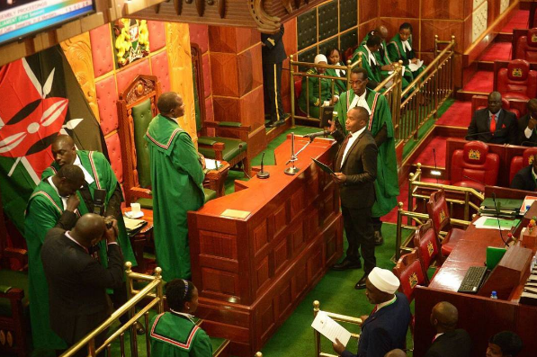 Jaguar getting sworn in the parliament