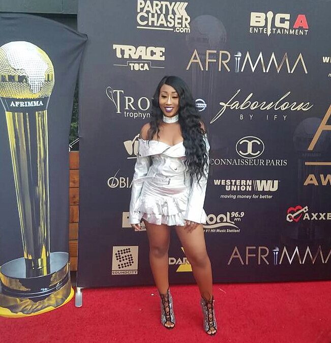 Victoria Kimani at the Afrimma awards show