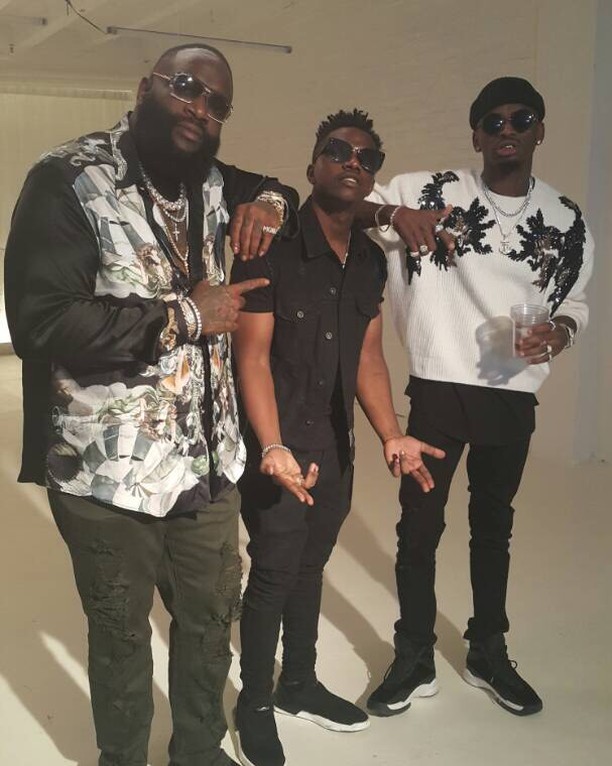 Rick Ross, Rayvanny, DIamond Platnumz in Miami. photo credit. Instagram
