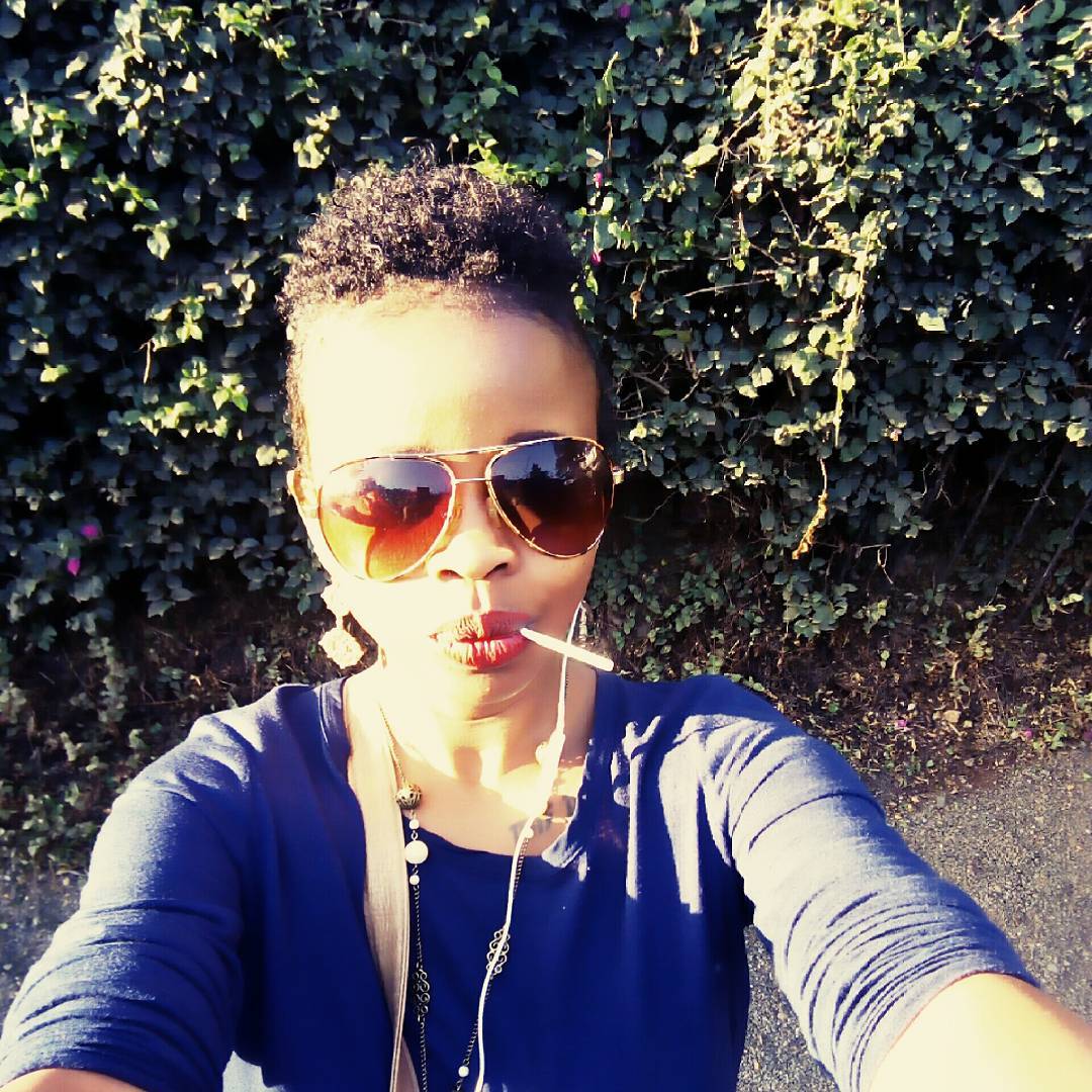 Tina Kaggia posing with lollipop
