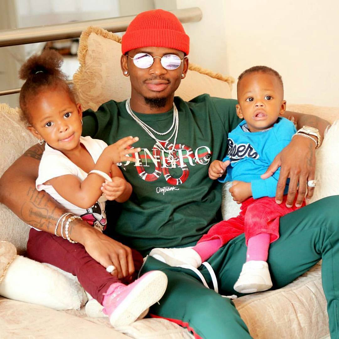 Diamond Platnumz and his children