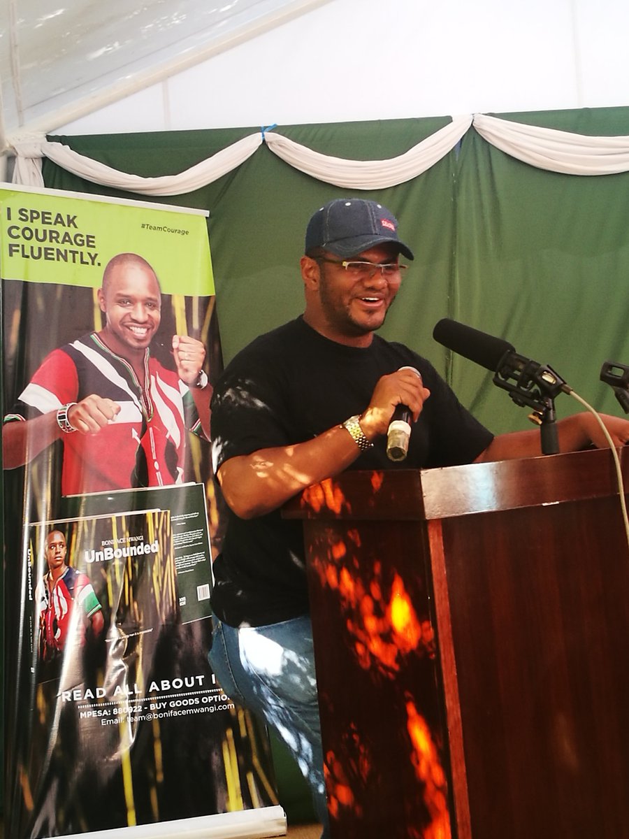 Hassan Omar during the launched of Boniface Mwangi's book 'UnBounded' at Renaissance Centre in Mombasa in February 2017