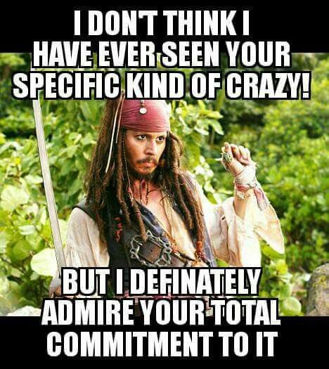 Jack sparrow being crazy