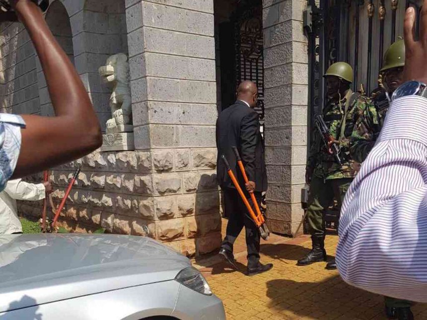 jimmy wanjigi home surrounded by police