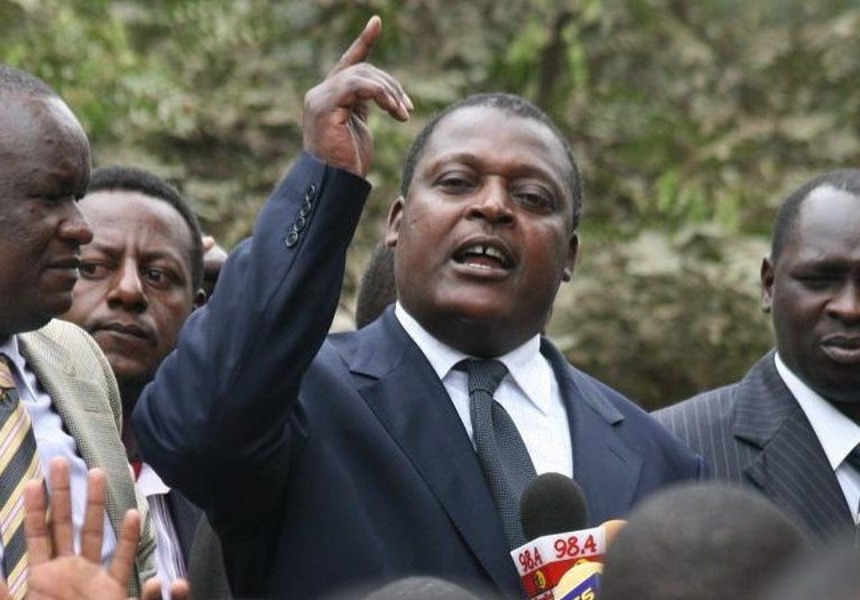 Cyrus Jirongo before the media