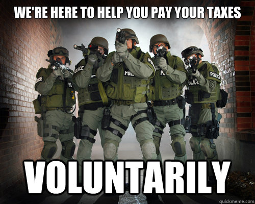 Taxes meme with soldiers