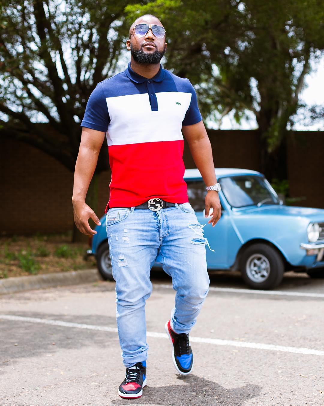 Cassper Nyovest posing