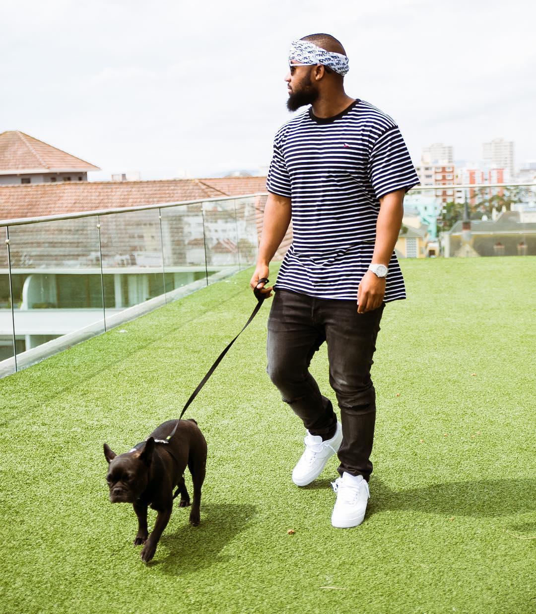 Cassper Nyovest posing