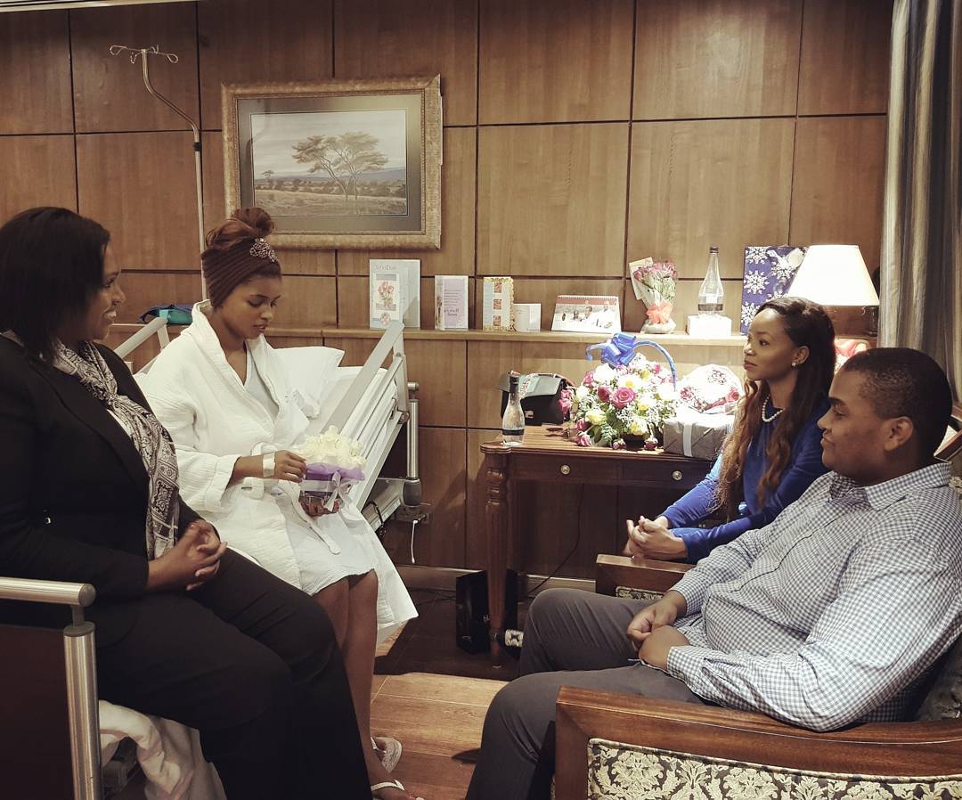 Anerlisa Muigai in hospital