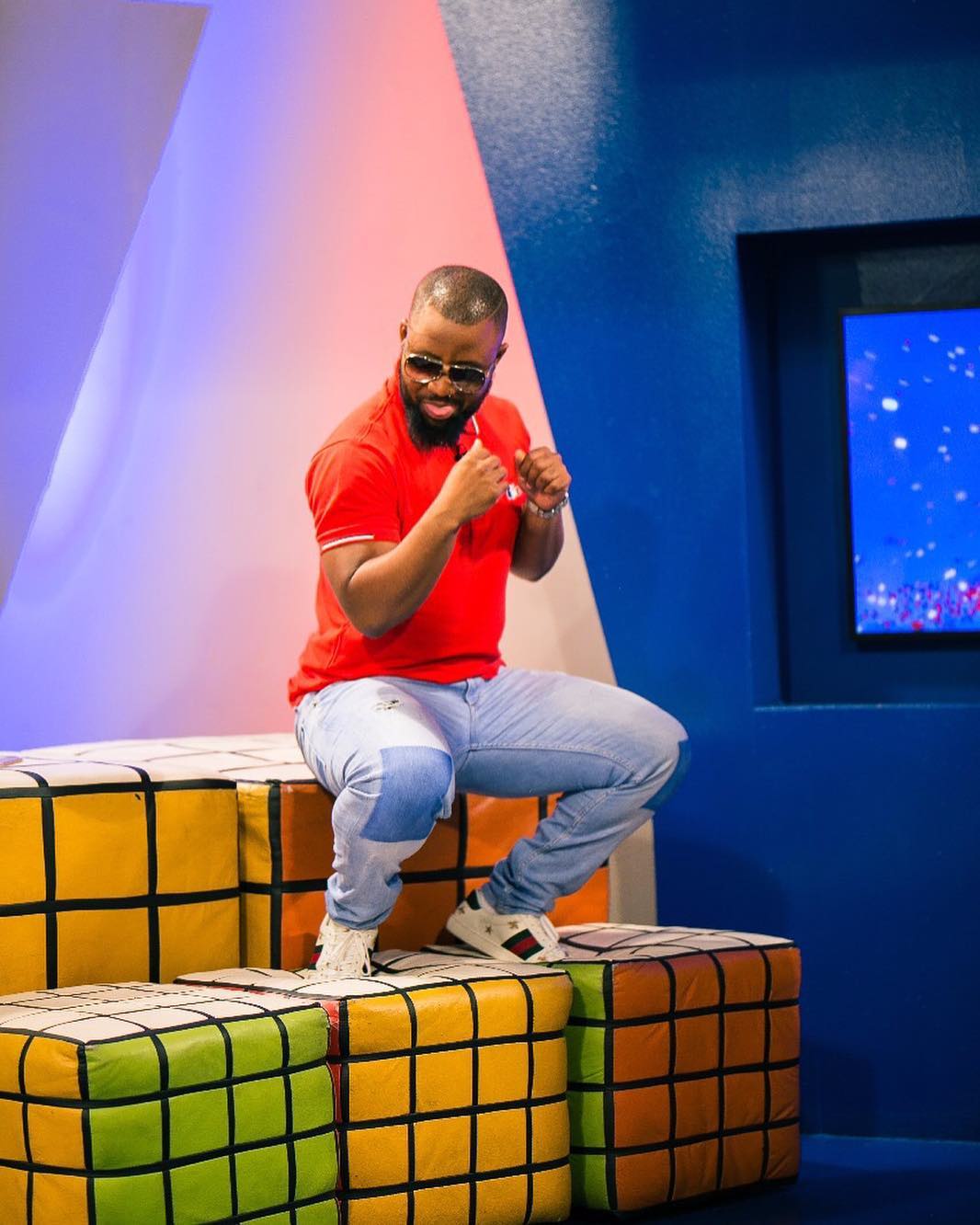 Cassper Nyovest posing
