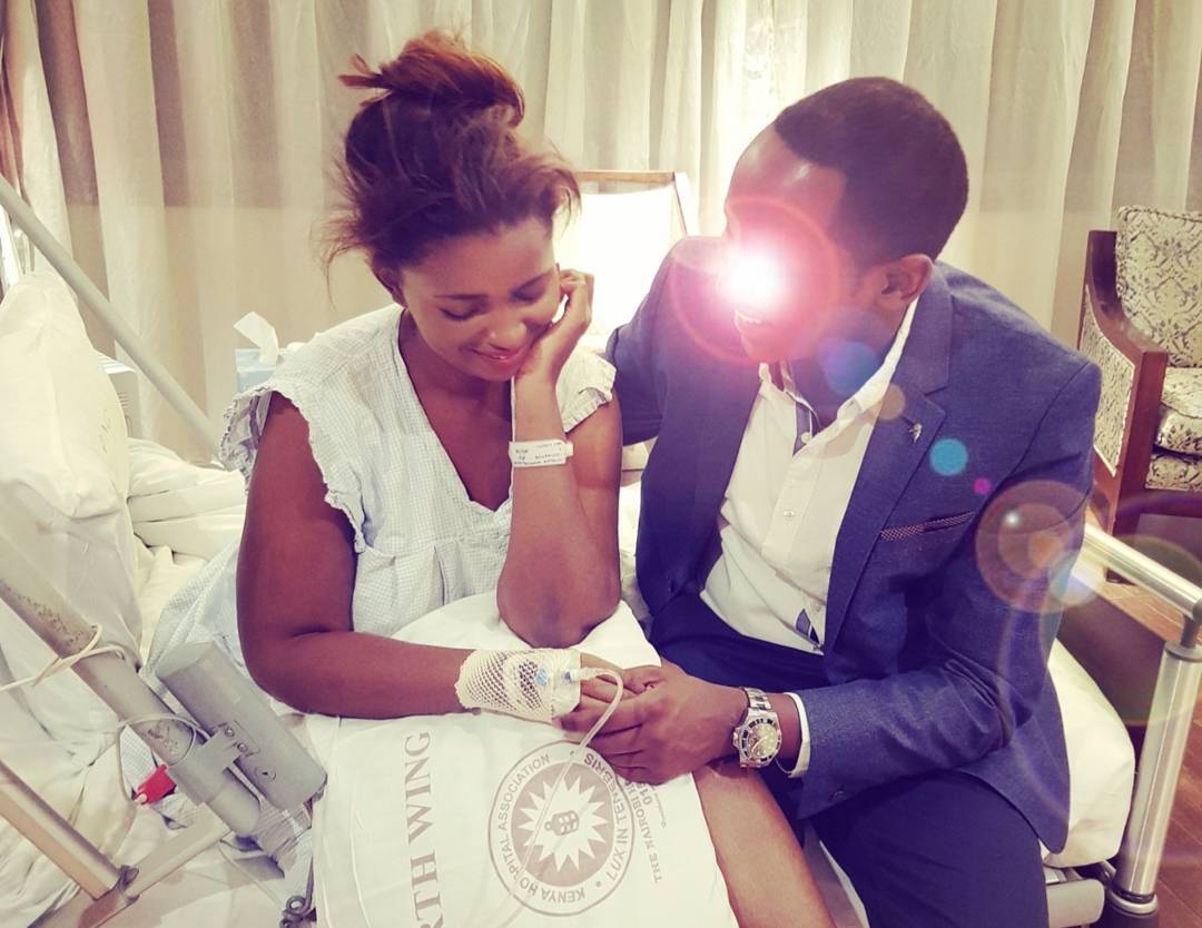 Anerlisa Muigai in hospital