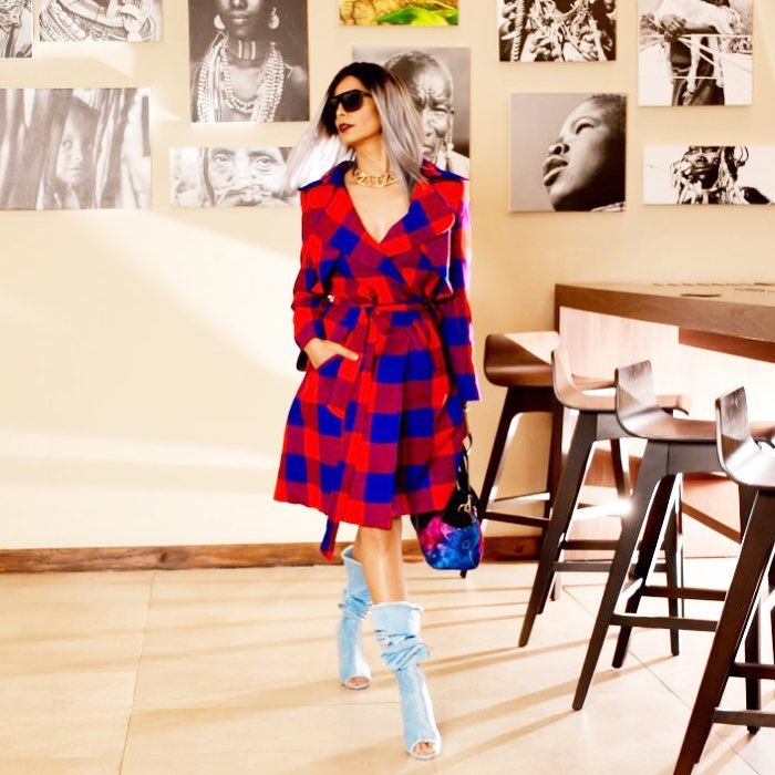 Pinky Ghelani as dressed by Letoya Johnstone. photo courtesy: Gitau Kenyan Photographer