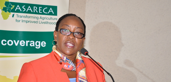 Cecily Kariuki addressing the conference