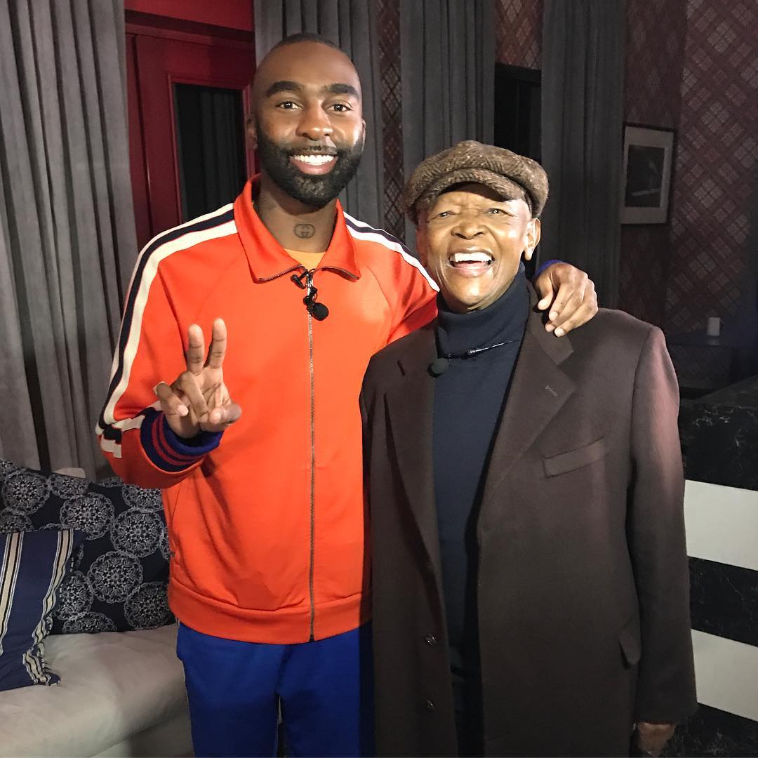 Riky Rick and the late Hugh Masekela. photo credit: courtesy