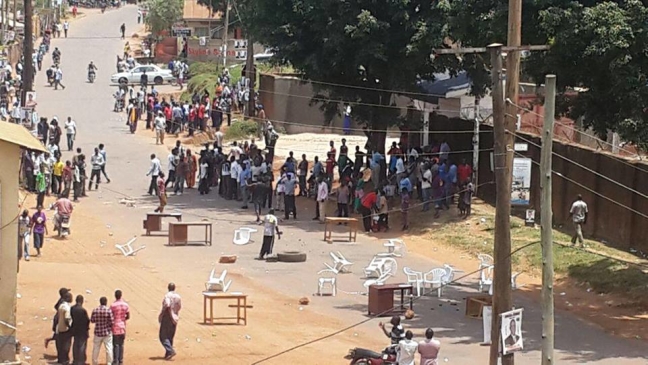 Photos: Tired And Angry Mob Sets Fires And Block Roads In Uganda As ...