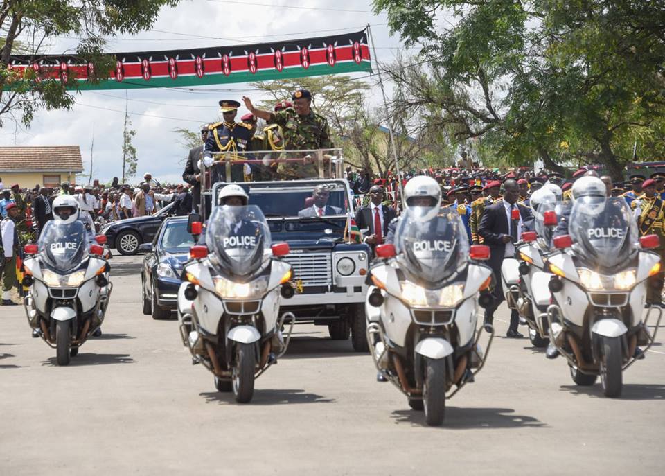 President Uhuru Kenyatta Presiding Over The Passing Out Parade For ...