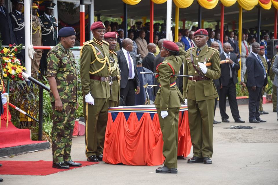 President Uhuru Kenyatta Presiding Over The Passing Out Parade For ...