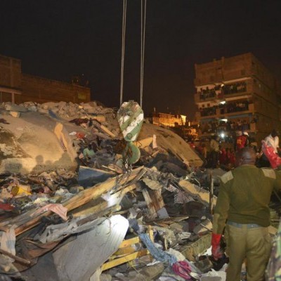 Photos of Rescue Activities At the Collapsed Buildings In Huruma
