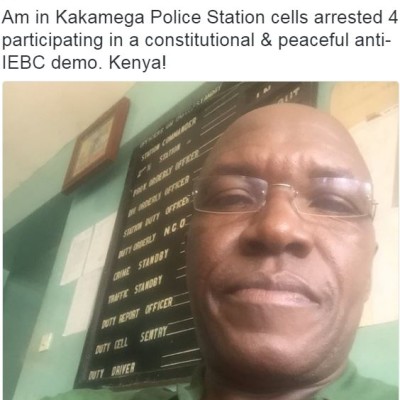 Graphic photos:One Demonstrator Dead Another Shot In The Mouth in Kisumu #CORDdemos