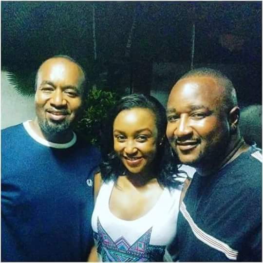 Betty, Brian Kyallo, together with Mombasa Governor, Hassan Joho. Photo/Courtesy