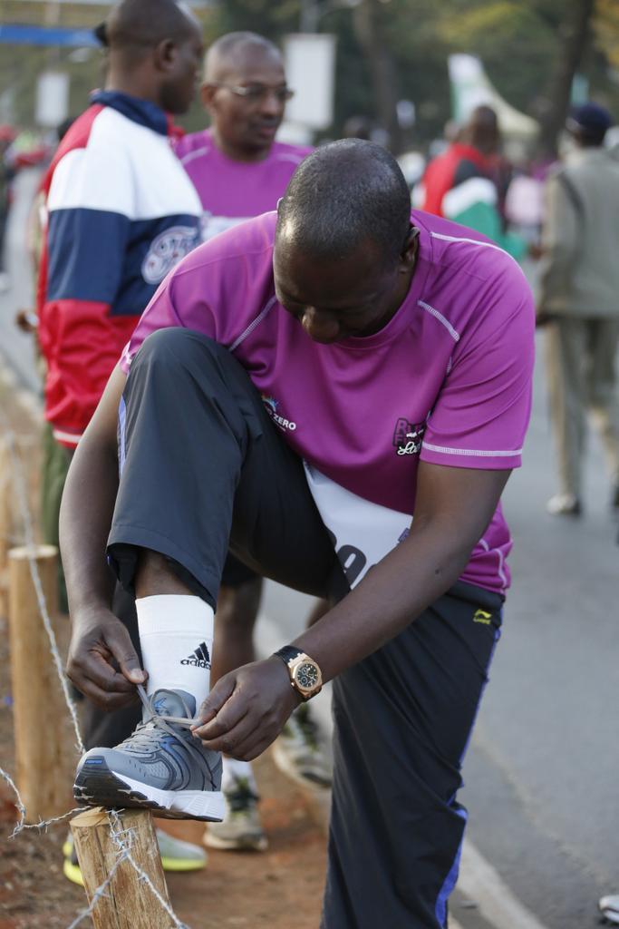 Deputy President William Ruto spotted wearing the Hublot Big Bang Rose Gold Wrist Watch estimated to cost KShs. 2.6 million. Photo credit: courtesy