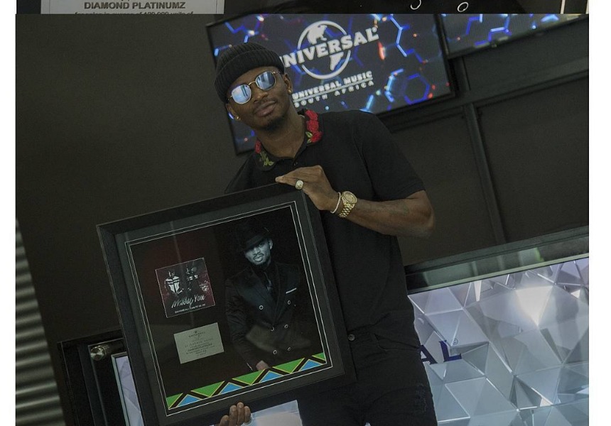 diamond platnumz in Universal Music Group's offices