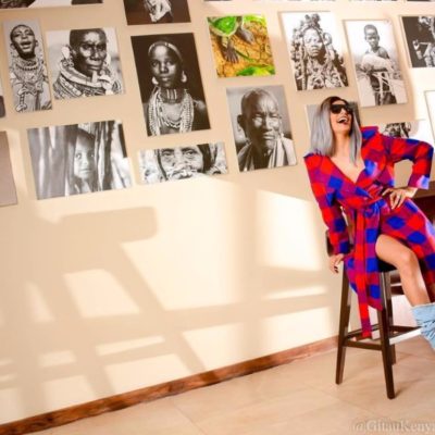 Trend panelist Njambi Koikai almost shed tears as well-wisher gives her a cheque of 1 million for her treatment