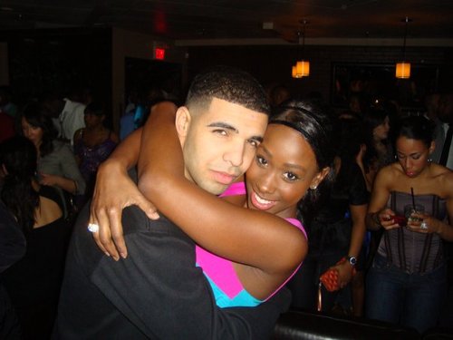 Bria Myles and Drake before her surgery