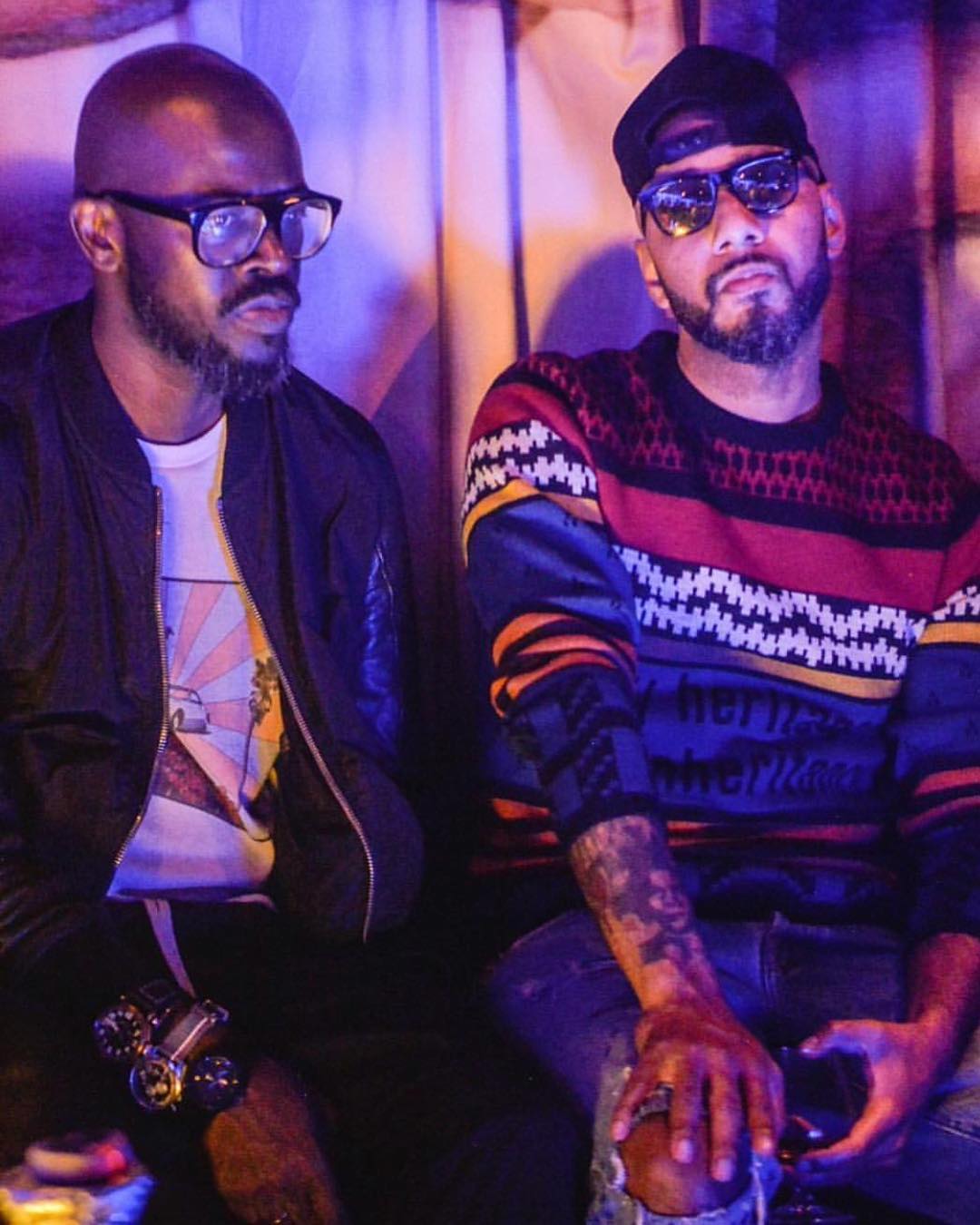 Black Coffee with Swizz Beatz. photo credit: Instagram/therealswizzz
