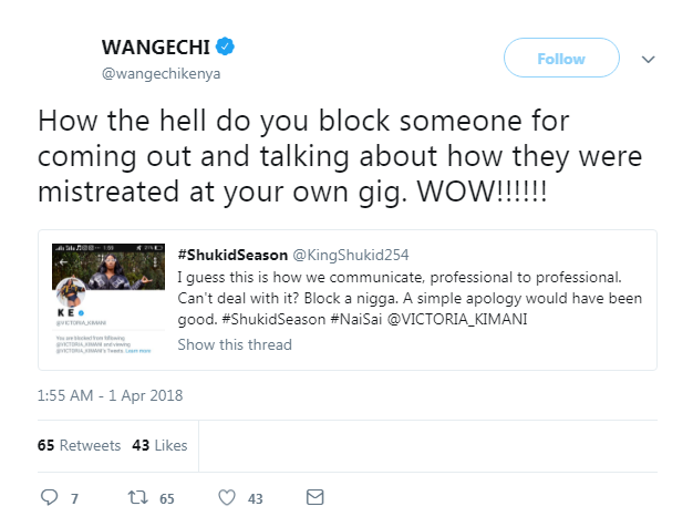 Wangechi comes in the rescue of Shukid