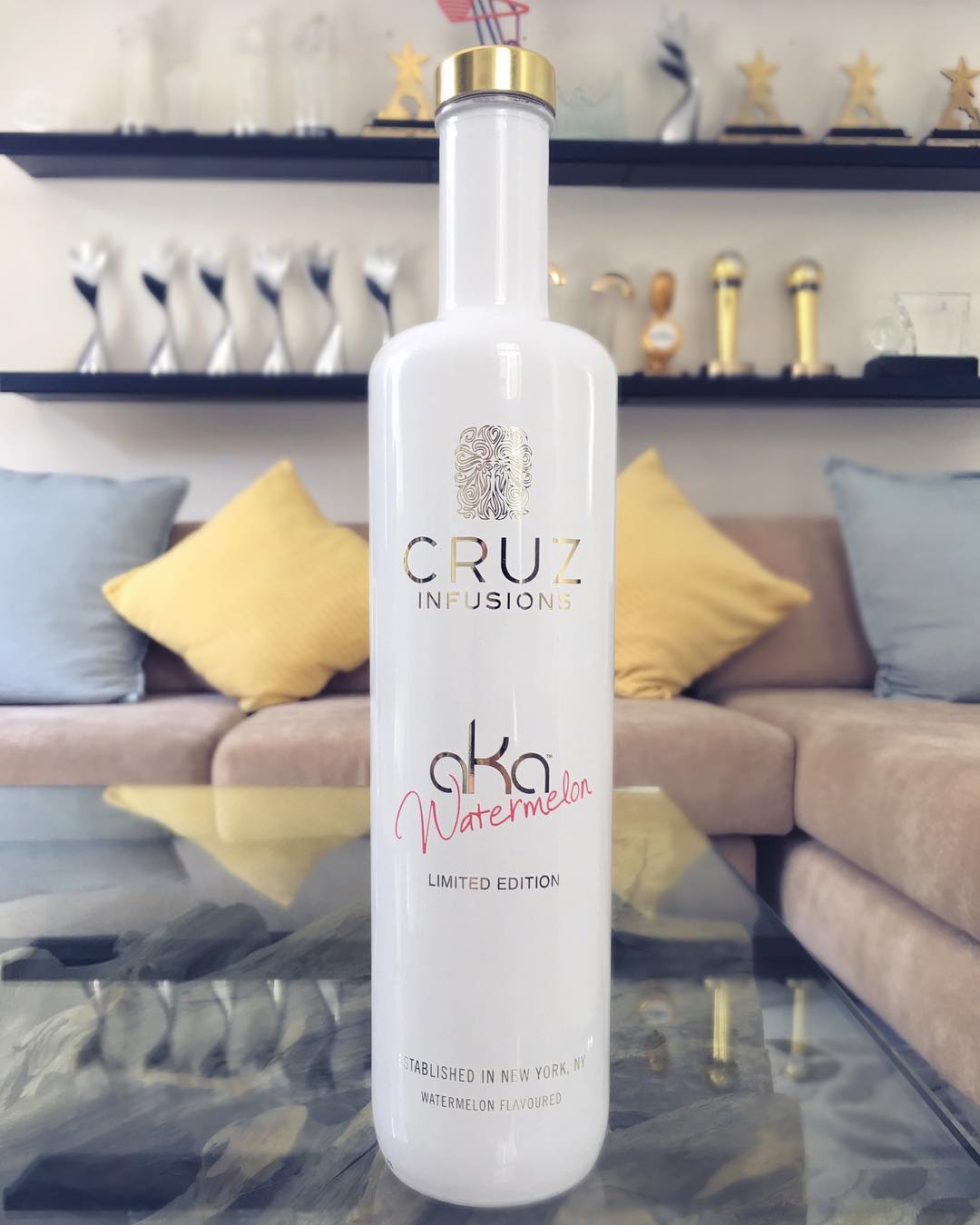 AKA's Cruz Watermelon vodka signature brand. photo credit: Instagram/akaworldwide
