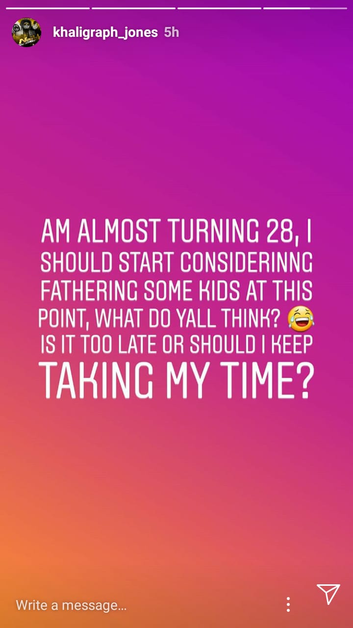 Khaligraph Jones post.