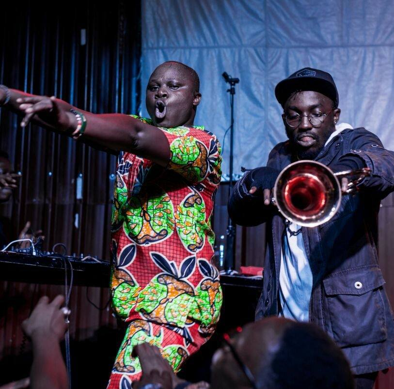 Moseh Drummist with Samson Maiko. photo Facebook. photo credit: Facebook