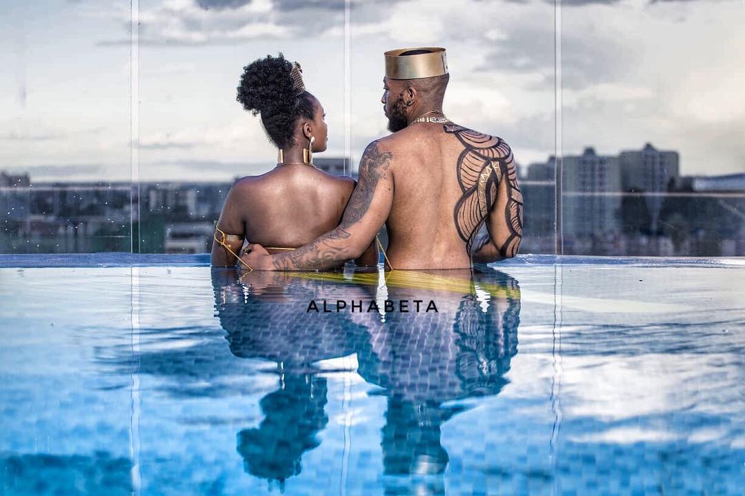 Frankie Kiarie with wife, Maureen Waititu. photo credit: Instagram/frankie_justgymit