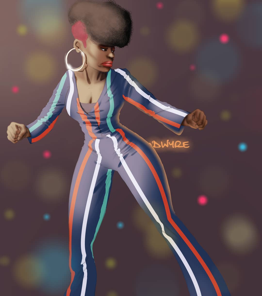 Aggie the dance queen animation as done by Instagram/odwyre_artworld/