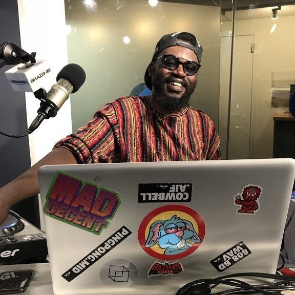 Blinky Bill on Sway in the Morning office in New York. photo credit: Instagram/realsway