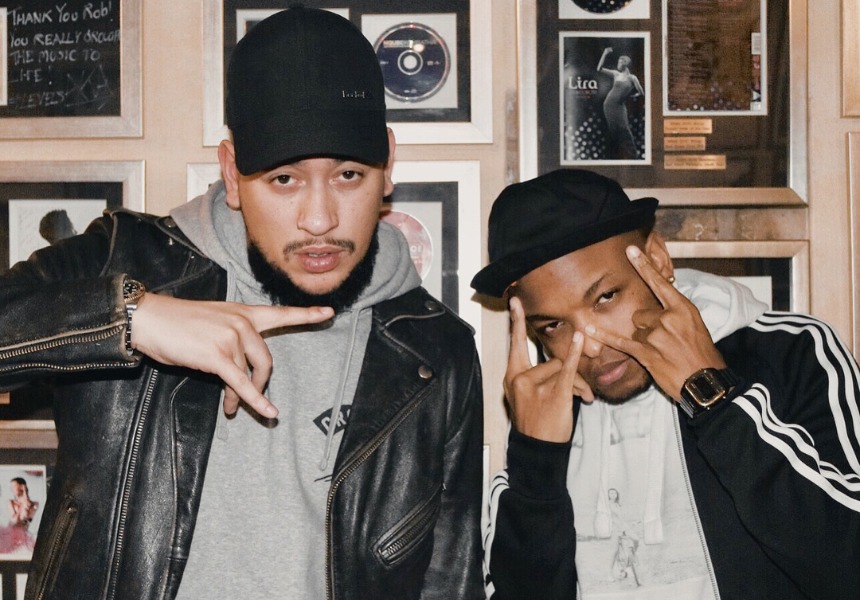 AKA with KO taking a picture together for a link up record